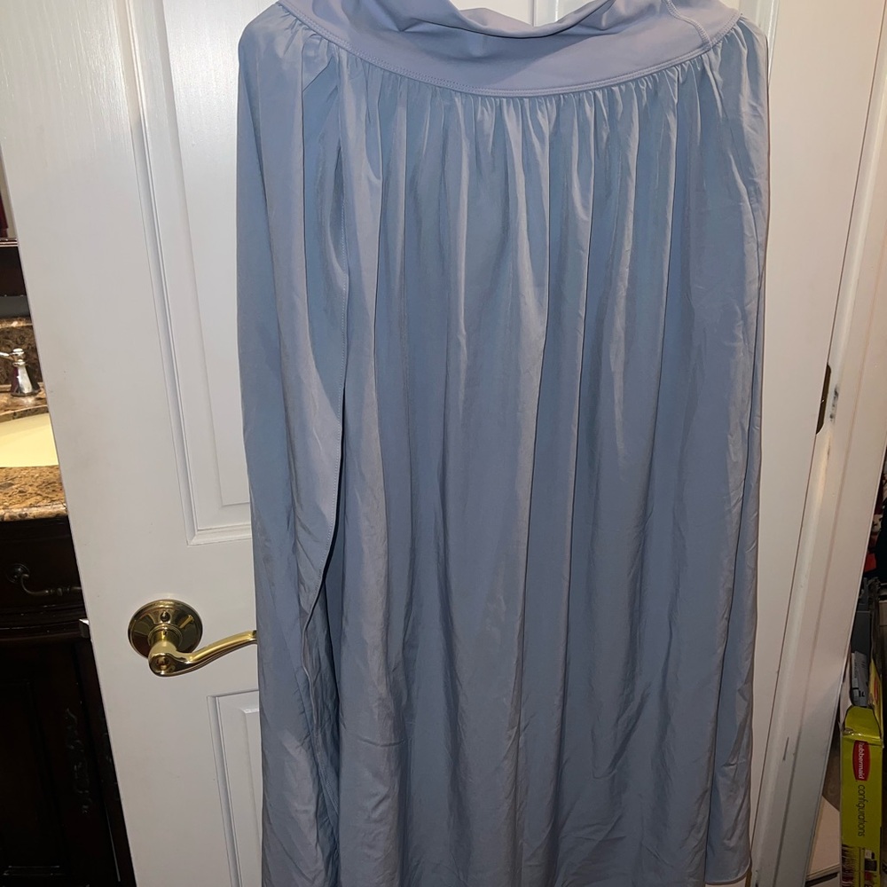 HALARA Light Blue A-Line Skirt